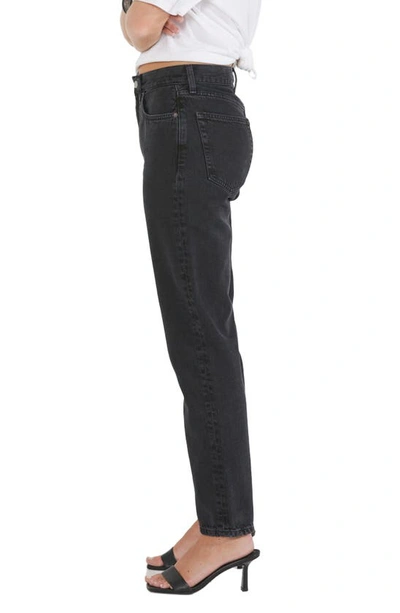 Shop Etica Finn Slim Straight Ankle Jeans In Black Rock
