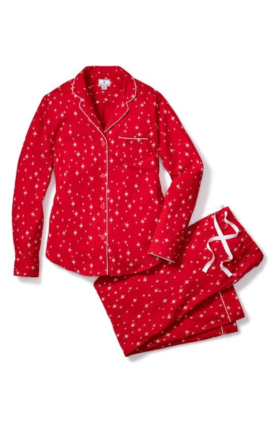 Shop Petite Plume Starry Night Cotton Pajamas In Red