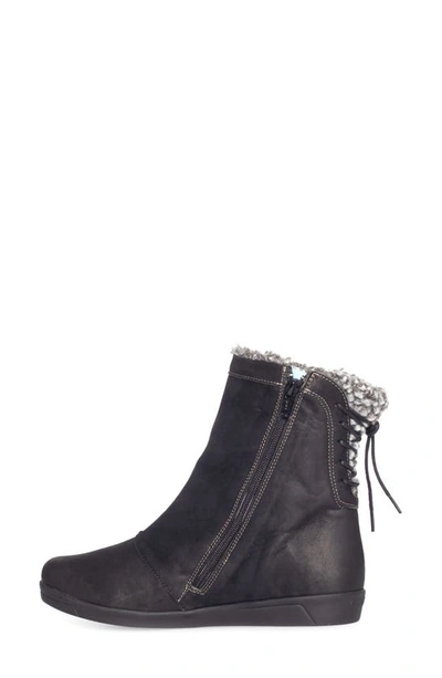 Shop Cloud Aryana Faux Fur & Wool Lined Boot In Black Distress