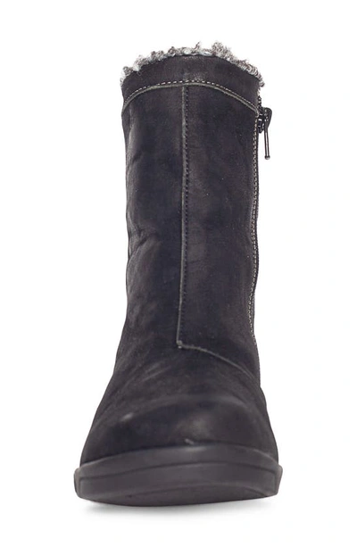 Shop Cloud Aryana Faux Fur & Wool Lined Boot In Black Distress