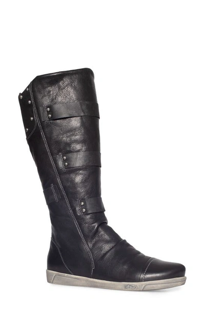 Shop Cloud Akiko Wool Lined Boot In Black Velvet