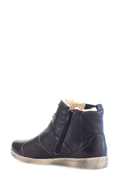 Shop Cloud Afra Wool Lined Boot In Black Velvet