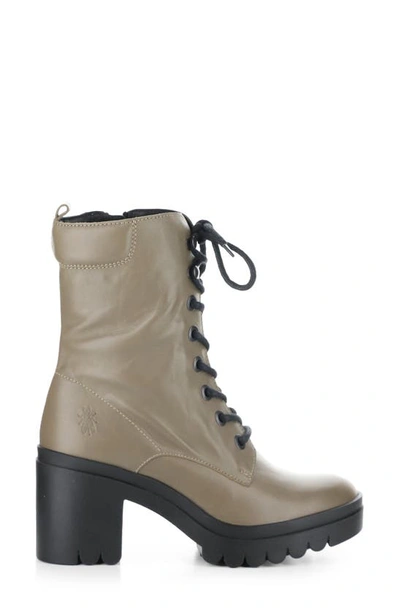 Shop Fly London Tiel Combat Boot In 007 Taupe Dublin