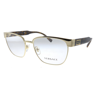 Versace Ve 1264 1460 54mm Unisex Oval Eyeglasses 54mm In Gold