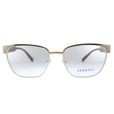 Versace Ve 1264 1460 54mm Unisex Oval Eyeglasses 54mm In Gold