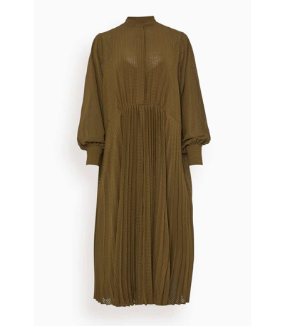 Shop Samsoe & Samsoe Dorothe Dress In Dark Olive In Brown