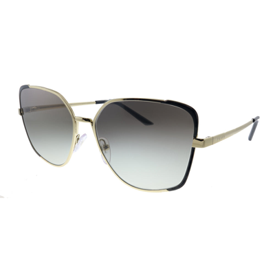 Shop Prada Pr 60xs Aav0a7 Womens Butterfly Sunglasses In Gold