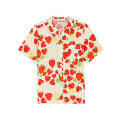 HELMSTEDT STRAWBERRY-PRINT SHIRT 