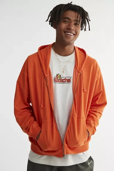 Shop Bdg Bonfire Hoodie Sweatshirt In Orange