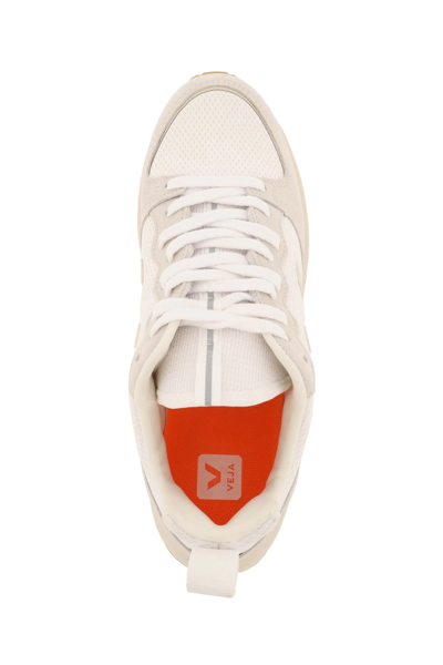 Shop Veja Venturi Alveomesh Sneakers In White,grey