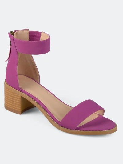 Shop Journee Collection Women's Percy Sandal In Plum