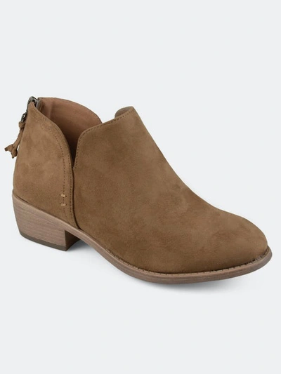 Shop Journee Collection Women's Livvy Bootie In Taupe