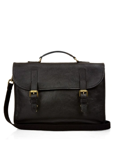 Mulberry Elkington Grained leather Briefcase In Black ModeSens