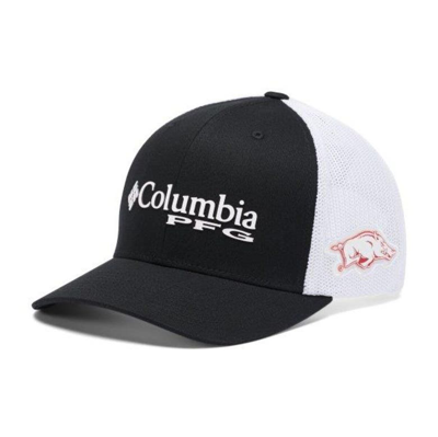 Shop Columbia Black Arkansas Razorbacks Pfg Snapback Hat