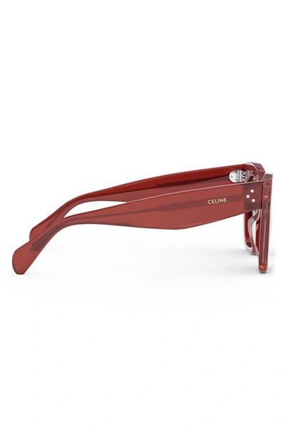 Celine Bold 3 Dots 50mm Small Gradient Butterfly Sunglasses In Pink / Gradient Bordeaux