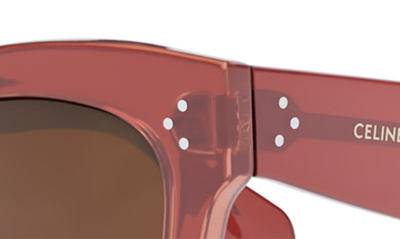 Shop Celine Bold 3 Dots 50mm Small Gradient Butterfly Sunglasses In Pink / Gradient Bordeaux