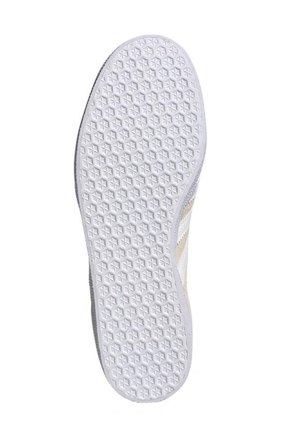 Shop Adidas Originals Gazelle Sneaker In Off White/ White/ Clear Pink