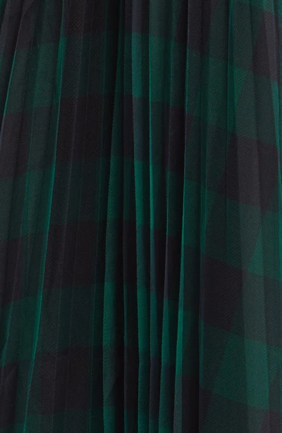 Shop Nikki Lund Belinda Plaid A-line Skirt In Green