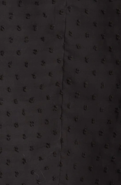 Nikki Lund Yannis Smocked Clip Dot Blouse In Black