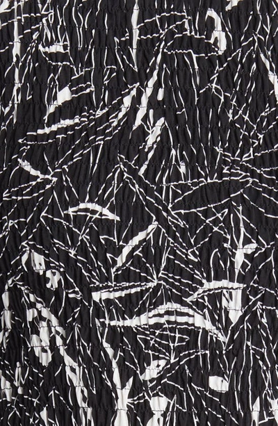 Nikki Lund Winona Abstract Print Cotton Blend Blouse In Black