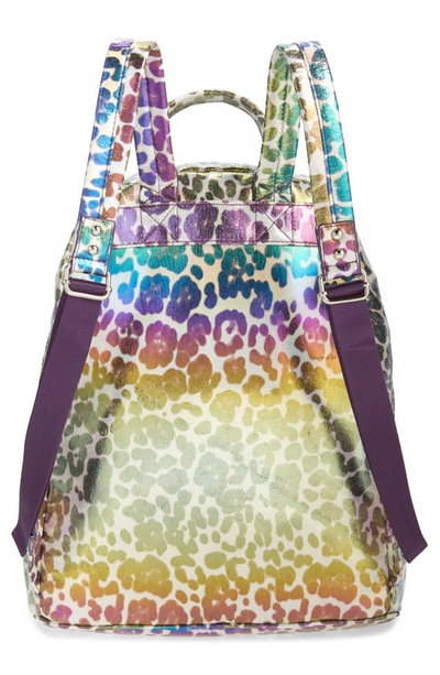 Shop Bari Lynn Iridescent Leopard Water Repellent Backpack In Multi