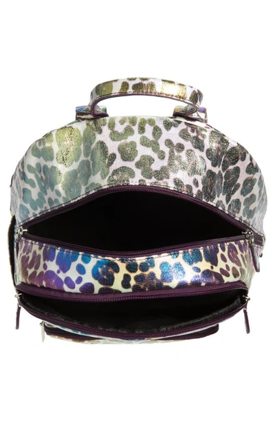 Shop Bari Lynn Iridescent Leopard Water Repellent Backpack In Multi