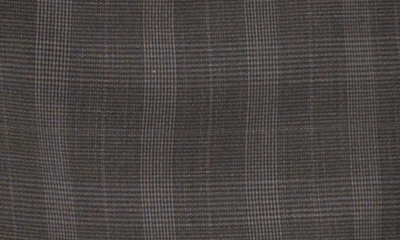 Shop English Laundry Plaid Two Button Notch Lapel Trim Fit Suit In Charcoal