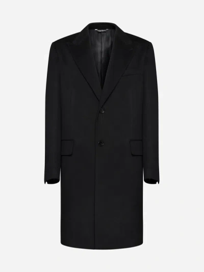 Shop Dolce & Gabbana Wool Single-breasted Coat