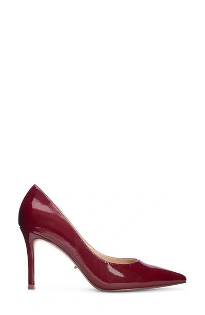 42 Gold Rafee Liquid Patent Pointed Toe Pump In Red