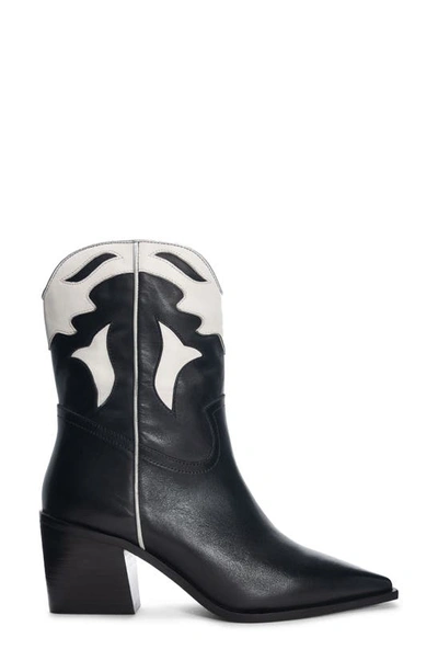 42 Gold Bartlett Two-tone Western Boot In Black