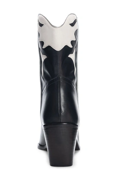 Shop 42 Gold Bartlett Two-tone Western Boot In Black