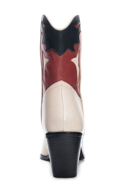 Shop 42 Gold Bartlett Two-tone Western Boot In Red