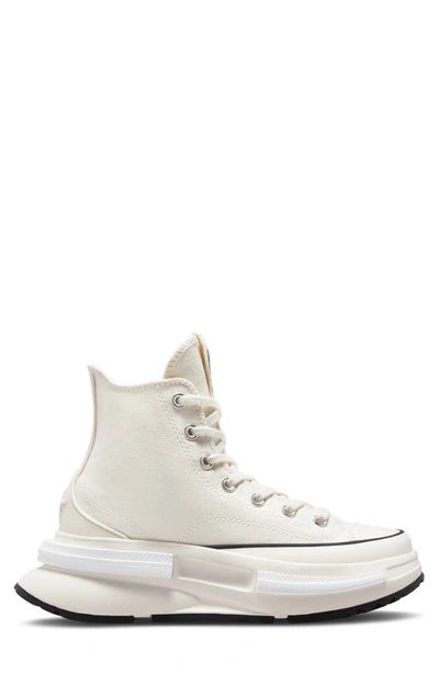Shop Converse Run Star Legacy Cx High Top Platform Sneaker In Egret/ Black/ White