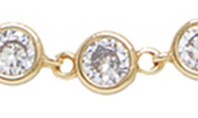 Shop Ettika Cubic Zirconia Bezel Necklace In Gold
