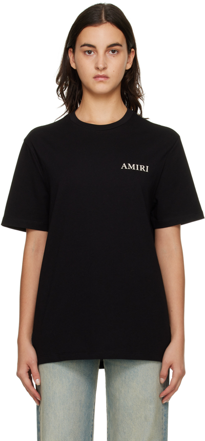 Shop Amiri Black Bonded T-shirt