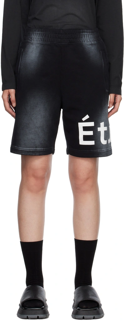 Etudes Studio Ssense Exclusive Black Tempera Shorts In Black