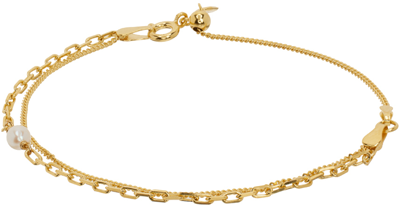 Shop Maria Black Gold Cantare Bracelet