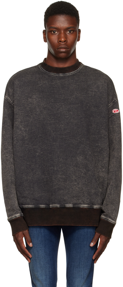 Shop Diesel Gray D-krib Track Sweatshirt In 02