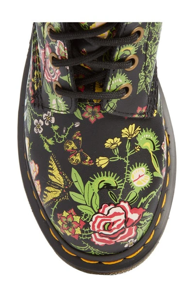 Shop Dr. Martens 1460 Floral Bloom Combat Boot In Black/ Multi