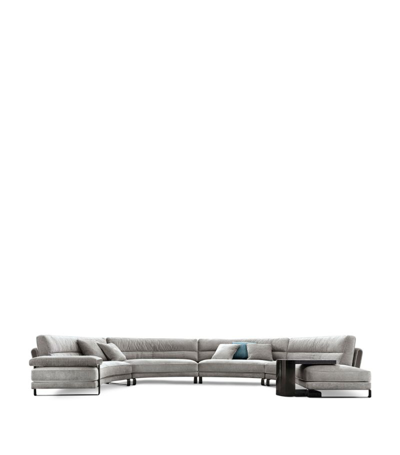 Shop Giorgio Collection Mirage Sectional Sofa In Grey
