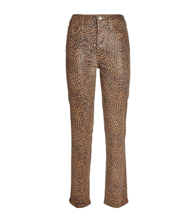 Shop Frame Coated Le Sylvie Jeans In Multi