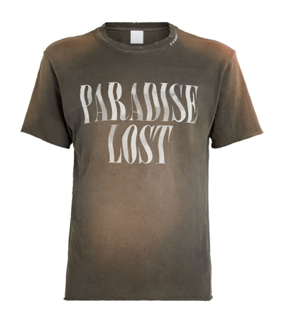 Shop Alchemist Distressed Paradise Lost T-shirt In Grey