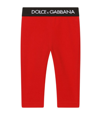 Shop Dolce & Gabbana Logo Waistband Leggings (24-30 Months) In Multi