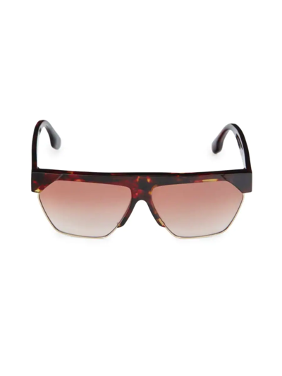Shop Victoria Beckham Women's 62mm Browline Sunglasses In Red