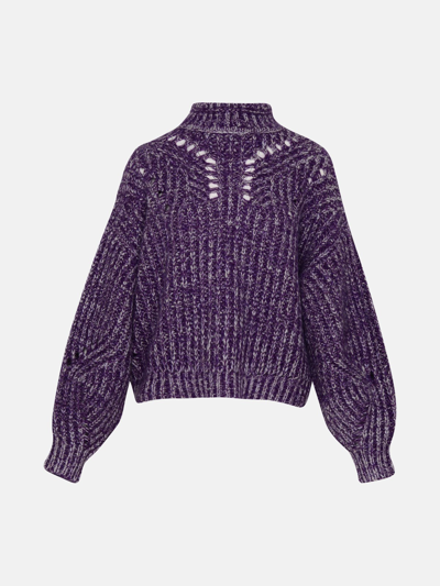 Shop Isabel Marant Jarren Blend Mohair Viola Turtleneck Sweater In Violet