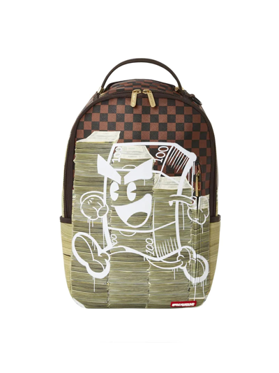 Shop Sprayground Drippy Moneyboy Stacks Backpack In Brown