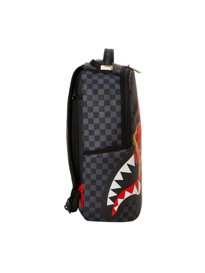 Shop Sprayground Diablo Bear Otr Checker Dlxr Backpack In Black