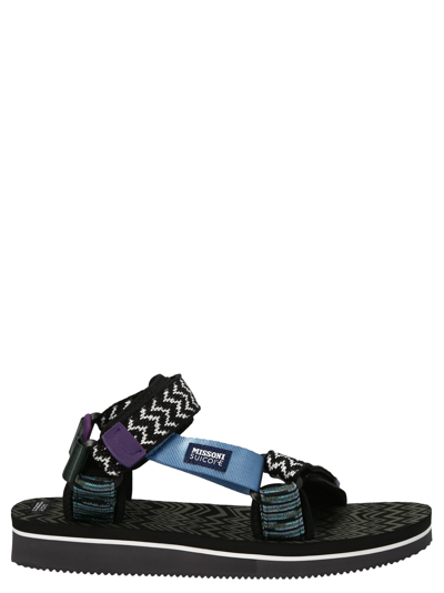 Shop Suicoke X Missoni Depa Sandals In Multicolor