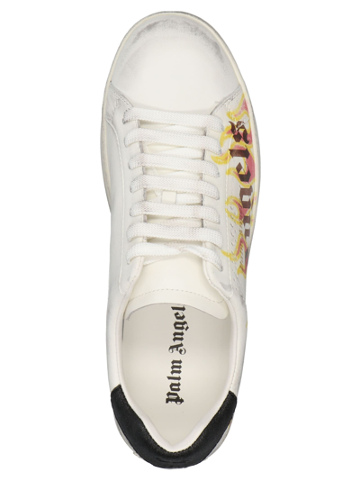 Shop Palm Angels Palm Spray Print Sneakers In White