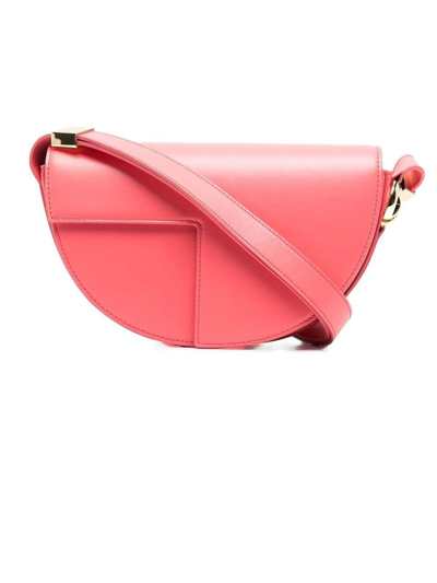 Shop Patou Confetti Pink Leather Handbag In Rosa